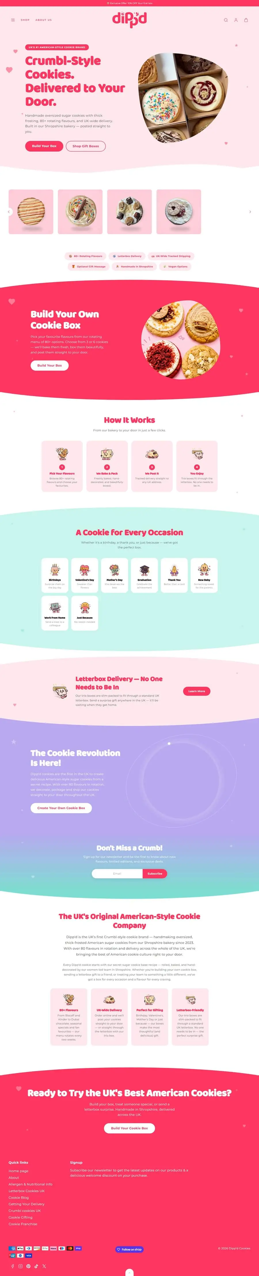 The Dipp'd homepage