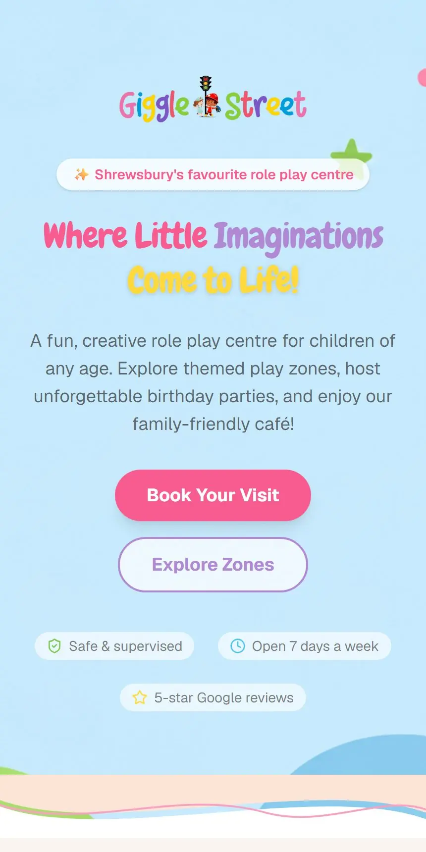 The Giggle Street mobile site