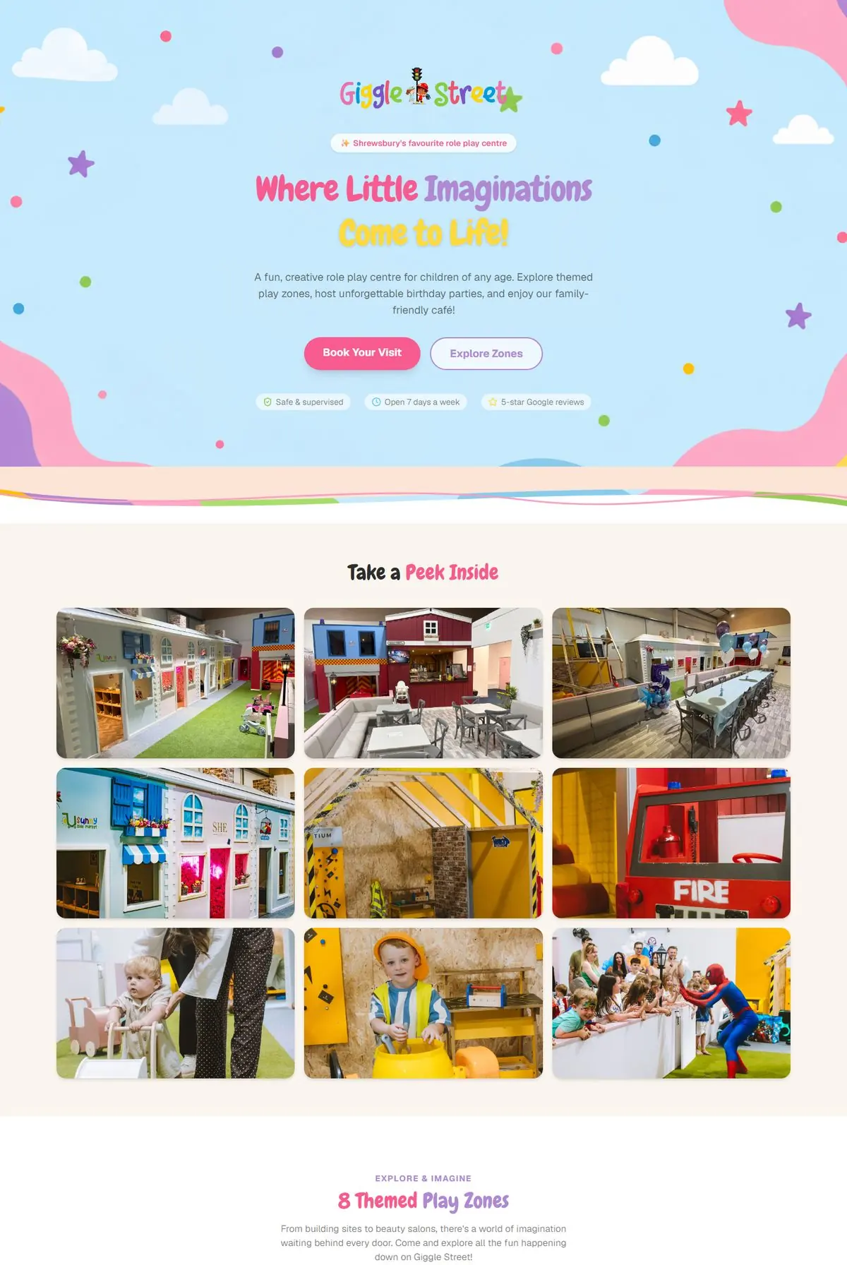 The Giggle Street homepage